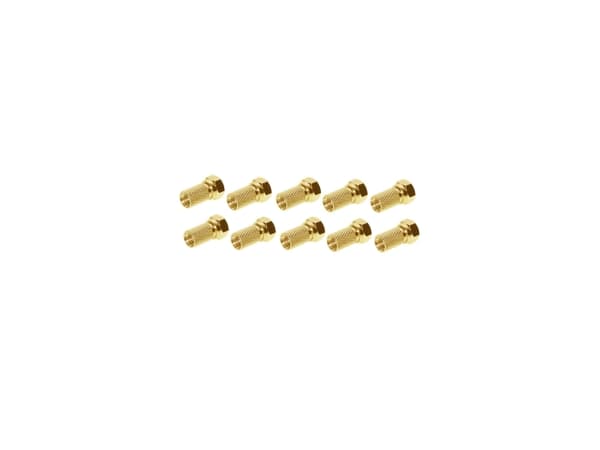 shiverpeaks BS85010-10AG, F-type, F, Hankjønn, 7,2 mm, Gull, Gull