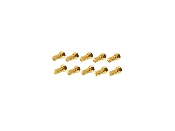 shiverpeaks BS85002-10AG, F-tyyppi, F, uros, 4 mm, Kulta, Kulta, Kultainen