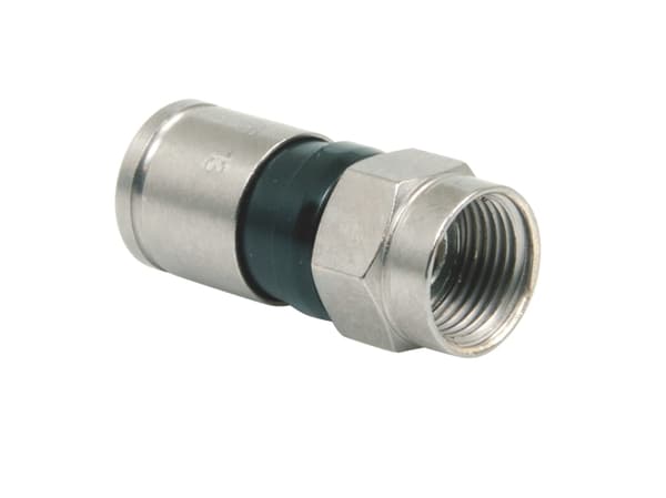 Triax EX 6-49/83, F-type, F, 5 - 3000 MHz, 75 O, Svart, Nickel, KOKA 6 DS / F6 TSV, KOKA 110 A+