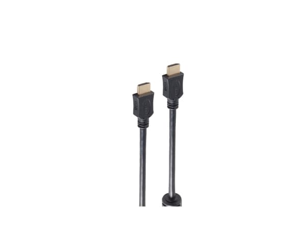 shiverpeaks BS77472-FERRIT, 2 m, HDMI Type A (Standard), HDMI Type A (Standard), 3D, 17,819 Gbit/s, Sort