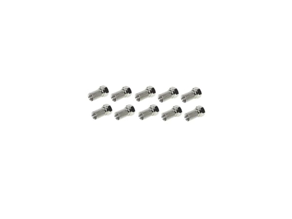 shiverpeaks BS85010-R10, F-tyyppi, F, Uros, 7,2 mm, Ruostumaton teräs, 10 kpl