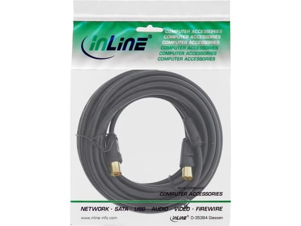 InLine 4043718129409, 5 m, IEC, IEC, Sort
