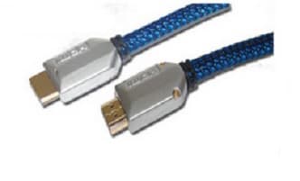shiverpeaks 2 m HDMI, 2 m, HDMI Type A (Standard), HDMI Type A (Standard), 8,16 Gbit/s, Svart, Blå, Metallisk