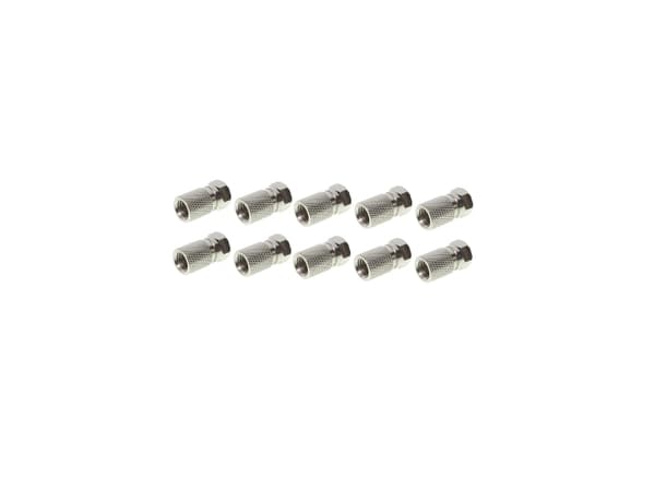 shiverpeaks BS85014-10, F-typ, F, Hankoppling, 8 mm, Rostfritt stål, 10 styck