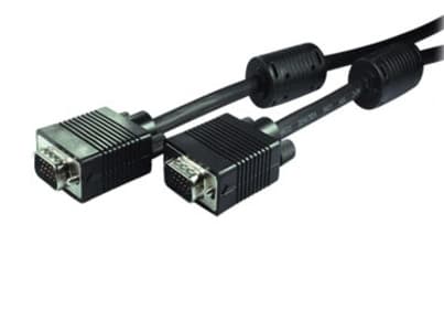 shiverpeaks VGA/VGA 15m, 15 m, VGA (D-Sub), VGA (D-Sub), Hankontakt, Hankontakt, Svart