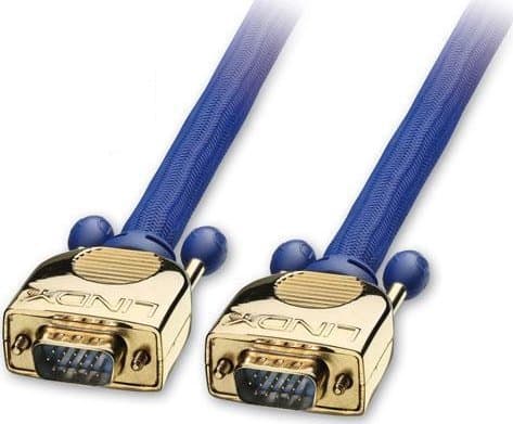Lindy Premium Gold VGA 50.0m, 50 m, VGA (D-Sub), VGA (D-Sub), Blå, Hanstik/Hanstik