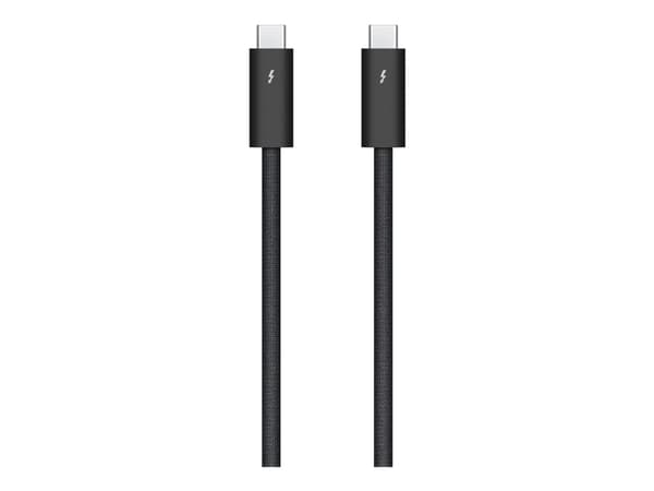 Apple Thunderbolt 4 Pro - USB-kabel - 24 pin USB-C (hann) til 24 pin USB-C (hann) - USB 3.1 Gen 2 / Thunderbolt 3 / Thunderbolt 4 - 3 m - støtte for