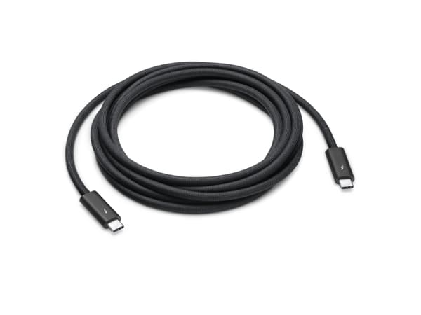 Apple Thunderbolt 4 Pro - USB-kabel - 24 pin USB-C (hann) til 24 pin USB-C (hann) - USB 3.1 Gen 2 / Thunderbolt 3 / Thunderbolt 4 - 3 m - støtte for
