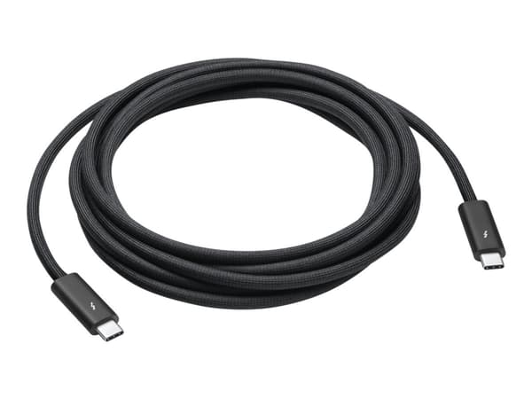 Apple Thunderbolt 4 Pro - USB-kabel - 24 pin USB-C (hann) til 24 pin USB-C (hann) - USB 3.1 Gen 2 / Thunderbolt 3 / Thunderbolt 4 - 3 m - støtte for