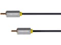Miniatyrbild 1 av 2: Kruger & Matz RCA (Cinch) - RCA (Cinch) cable 1m black (Kruger & Matz)