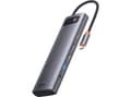 Miniatyrbilde 2 av 4: Baseus Metal Gleam multifunksjonell HUB USB Type C 12in1 HDMI / DP / USB Type C / minijack 3,5 mm / RJ45 / SD (WKWG020213)