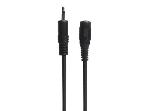Connectech 3,5mm minijack förlängningskabel. 10m. svart