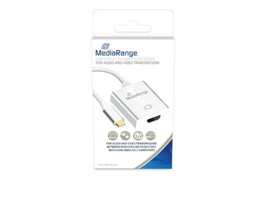 MediaRange MRCS194, 2.0/3.2 Gen 1 (3.1 Gen 1), USB Type-C, HDMI-lähtö, 4096 x 3112 pikseliä