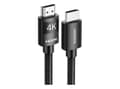 Pikkukuva 1 / 2: Ugreen 40101, 2 m, HDMI Type A (Standard), HDMI Type A (Standard), 18 Gbit/s, Audio Return Channel (ARC), Black