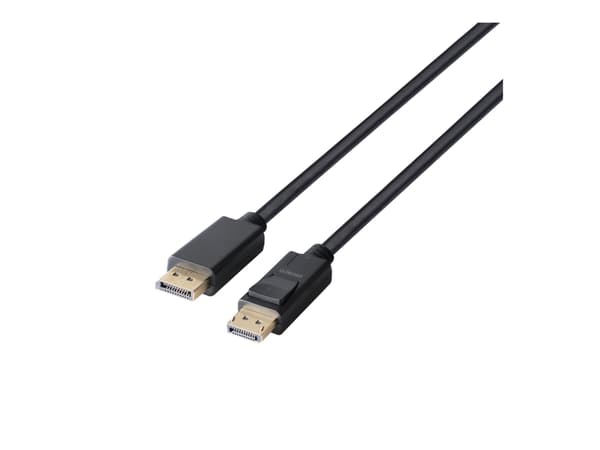 DELTACO - DisplayPort-kabel - DisplayPort (hane) till DisplayPort (hane) - DisplayPort 1.4 - 4 m - 8K60 Hz (7680 x 4320) stöd, halogenfri - svart