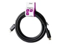 Miniatyrbild 1 av 5: DELTACO - DisplayPort-kabel - DisplayPort (hane) till DisplayPort (hane) - DisplayPort 1.4 - 4 m - 8K60 Hz (7680 x 4320) stöd, halogenfri - svart