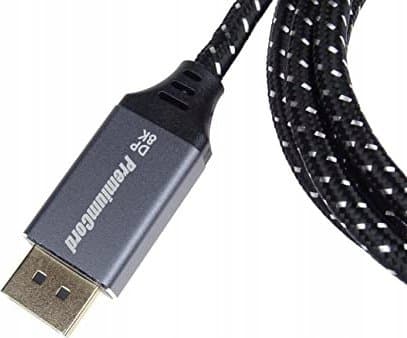 Kabel PremiumCord PREMIUMCORD Kabel DisplayPort 1.4-anslutningskabel, metalliska och guldpläterade kontakter, 2m