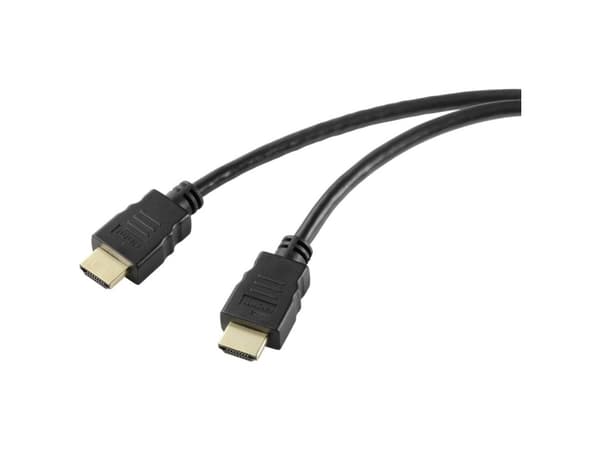 SpeaKa Professional HDMI Tilslutningskabel HDMI-A-stik, HDMI-A-stik 2,00 m Sort SP-10481292 PVC-kappe HDMI-kabel