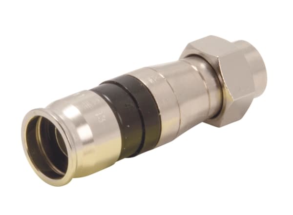 Triax EX 11, F-type, F, 5 - 3000 MHz, 75 O, Svart, Nickel, KOKA 7 OK / 7 MK
