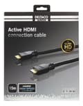 Miniatyrbild 3 av 3: DELTACO PRIME aktiv HDMI-kabel, 15m, 4K 60Hz, Spectra, svart