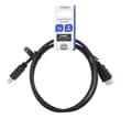 Pikkukuva 3 / 3: DELTACO HDMI-kaapeli, CCS, HDMI High Speed w/Ethernet, 1,0m, musta