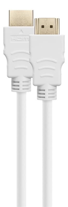 DELTACO ULTRA High Speed HDMI-kabel, 48 Gbps, 2 m, hvid