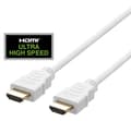 Miniatyrbillede 1 af 4: DELTACO ULTRA High Speed HDMI-kabel, 48 Gbps, 2 m, hvid