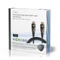 Pikkukuva 6 / 7: Nedis Aktiivinen Optinen High Speed HDMI-kaapeli, jossa Ethernet | HDMI™ liitin | HDMI™ liitin | 4K@60Hz | 18 Gbps | 10.0 m | Pyöreä | PVC | Musta | P