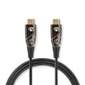 Pikkukuva 1 / 7: Nedis Aktiivinen Optinen High Speed HDMI-kaapeli, jossa Ethernet | HDMI™ liitin | HDMI™ liitin | 4K@60Hz | 18 Gbps | 10.0 m | Pyöreä | PVC | Musta | P
