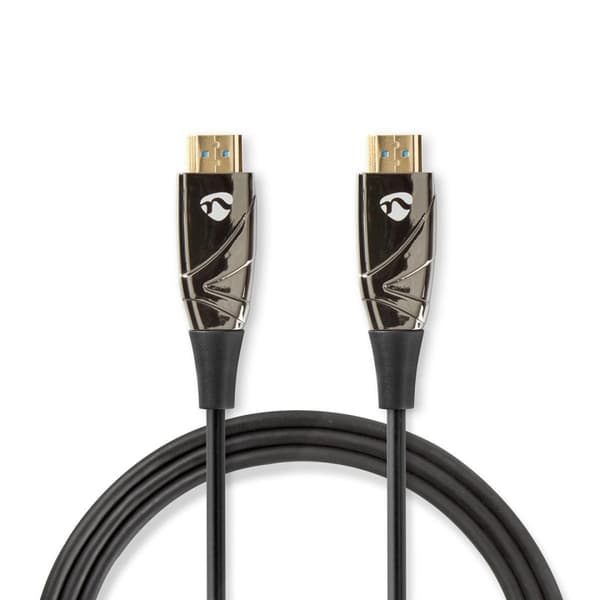 Nedis Aktiivinen Optinen High Speed HDMI-kaapeli, jossa Ethernet | HDMI™ liitin | HDMI™ liitin | 4K@60Hz | 18 Gbps | 10.0 m | Pyöreä | PVC | Musta | P