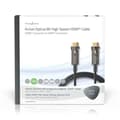 Pikkukuva 5 / 7: Nedis Aktiivinen Optinen Ultra High Speed HDMI-Kaapeli jossa Ethernet | HDMI™ liitin | HDMI™ liitin | 8K@60Hz | 48 Gbps | 10.0 m | Pyöreä | PVC | Must