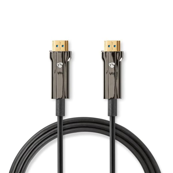Nedis Aktiv Optical Ultra High Speed ​​HDMI-Kabel med Ethernet | HDMI ™ -kontakt | HDMI ™ -kontakt | 8K@60Hz | 48 Gbps | 100.0 m | Rund | PVC | Sort |