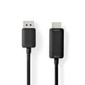 Pikkukuva 1 / 6: Nedis DisplayPort kaapeli | DisplayPort uros | HDMI™ liitin | 4K@60Hz | Niklattu | 2.00 m | Pyöreä | PVC | Musta | Laatikko