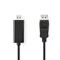 Miniatyrbild 1 av 4: Nedis Displayport-kabel | DisplayPort Hane | HDMI™ Kontakt | 4K@30Hz | Nickelplaterad | 1.00 m | Rund | PVC | Antracit | Låda