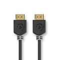 Pikkukuva 1 / 4: Nedis Ultra High Speed ​​HDMI ™ -kaapeli | HDMI™ liitin | HDMI™ liitin | 8K@60Hz | 48 Gbps | 5.00 m | Pyöreä | 8.3 mm | Antrasiitti | Laatikko
