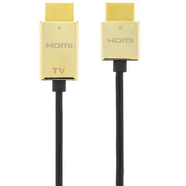 DELTACO PRIME tynn HDMI-kabel med gullbelagte zink-kontakter, 3m
