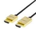 Miniatyrbilde 1 av 4: DELTACO PRIME tynn HDMI-kabel med gullbelagte zink-kontakter, 3m