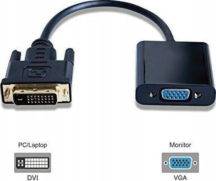 Adapter AV ProXtend Proxtend dvi-d 24+1 to vga adapter black 20cm 5714590121230