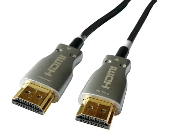 Sinox - High Speed - HDMI-kabel med Ethernet - HDMI hann til HDMI hann - 100 m - fiberoptisk - 4K-støtte