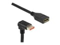 Miniatyrbilde 2 av 4: Delock - DisplayPort-forlengelseskabel - DisplayPort (hann) nedvinklet til DisplayPort (hunn) - DisplayPort 1.4 - 1 m - 8 K 60 Hz (7680 x 4320) støtt