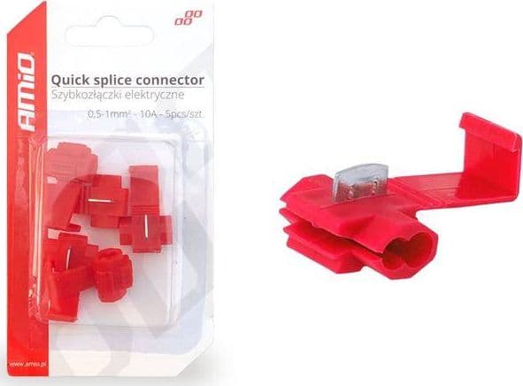 AMiO Electrical quick connectors 0.5-1mm2 10A 5pcs blister