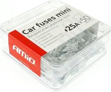 AMiO Mini box auton sulakkeet 50 kpl 25A