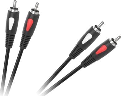 Cabletech RCA (Cinch) x2 - RCA (Cinch) x2 kabel 1m svart (KPO4001-1.0)