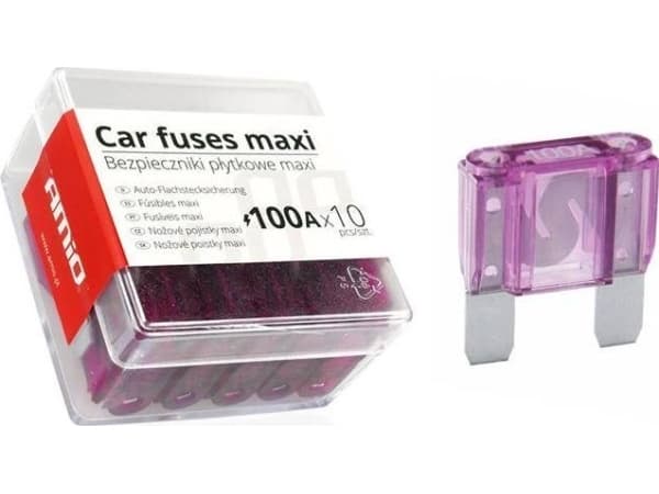 AMiO MAXI auton sulakkeet laatikko 10kpl 100A