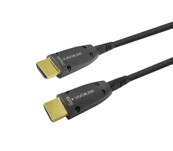 Vivolink PROHDMIOP50AM, 50 m, HDMI-tyyppi A (vakio), HDMI-tyyppi A (vakio), 4096 x 2160 pikseliä, 3D, Musta