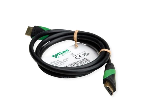 ROLINE 11.44.6010, 1 m, HDMI Type A (Standard), HDMI Type A (Standard), 3D, Svart