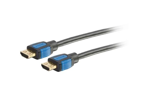C2G 10ft HDMI Cable with Gripping Connectors - High Speed 4K HDMI Cable - 4K 60Hz - M/M - HDMI-kabel med Ethernet - HDMI hann til HDMI hann - 3.05 m