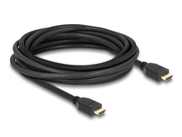 Delock - High Speed - HDMI-kabel med Ethernet - HDMI hann til HDMI hann - 5 m - svart - 8K 60Hz støtte, up to 48 Gbps data transfer rate