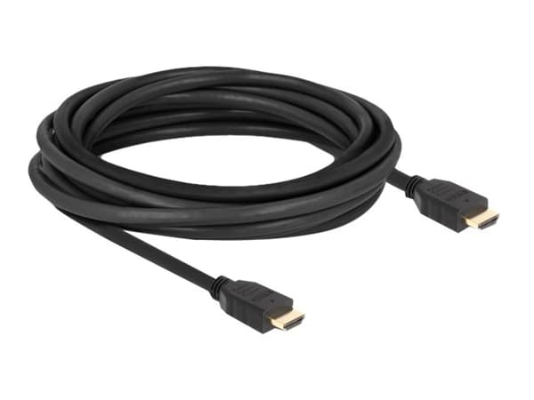Delock - High Speed - HDMI-kabel med Ethernet - HDMI hann til HDMI hann - 5 m - svart - 8K 60Hz støtte, up to 48 Gbps data transfer rate
