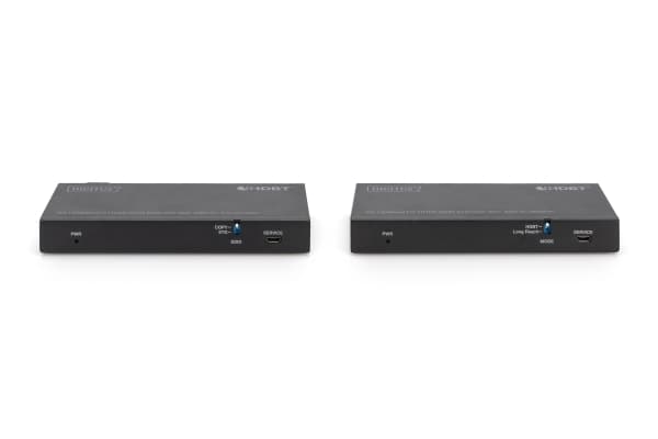 DIGITUS HDBadeT HDMI KVM Extender 150m/4K/60Hz/USB 2.0/PoC/IR/svart